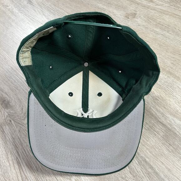 Vintage Michigan‎ State Spartans Snapback Hat Green Wool Cap USA College NCAA - Picture 3 of 10